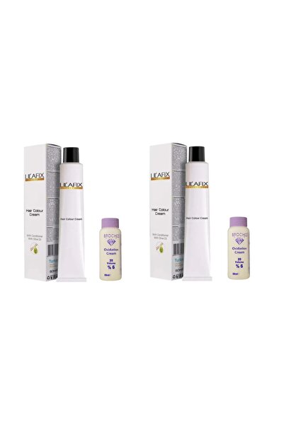 Lilafix Saç Boyası 7/00 Yoğun Kumral & Broches 20 Volume %6 Oksidan 60ml 2'li...