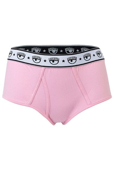 CHIARA FERRAGNI Damen Slip 2er Pack - Slips, Cotton Stretch, Logobund, uni
