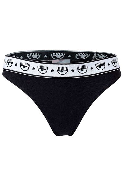 CHIARA FERRAGNI Damen Slip 2er Pack - Brief, Cotton Stretch, Logobund, uni