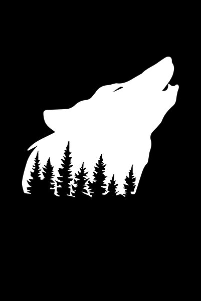 MegaSticker عواء الذئب سيارة، دراجة نارية، خوذة، كمبيوتر محمول، ملصق زجاجي 13...