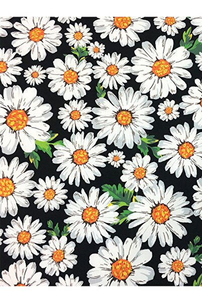 SUZANİ Papatya Desenli Dijital Baskılı Kumaş Kms-0720