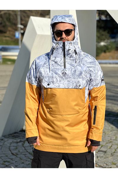 GOFACE Skiing Coat Waterproof 10k Designed for Skiing and Snowboarding Softshell Fleece