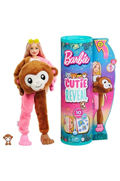 Barbie Cutie Reveal Tropikal Orman Serisi Bebekler Maymun