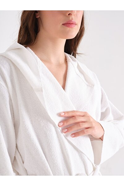 Karaca Home Offwhite Berlin - Άνετο με κουκούλα 100% βαμβάκι Xs/s