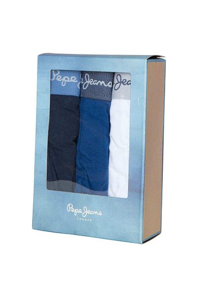 Pepe Jeans Herren Boxershorts, 3er Pack - ZARED, Trunks, Cotton Stretch, Logobund