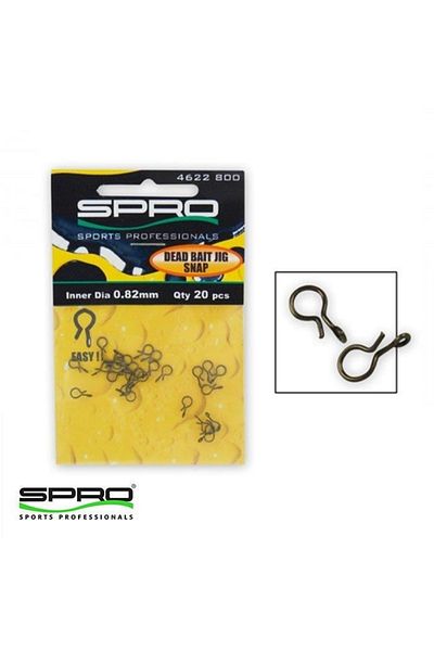 Spro D. Deadbait Jig Snap Bait Holder Clip 20x10 Swirled