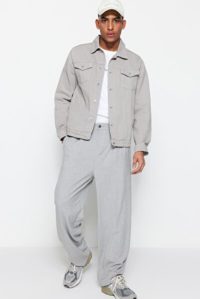 Trendyol Collection Jacke - Grau - Regular Fit