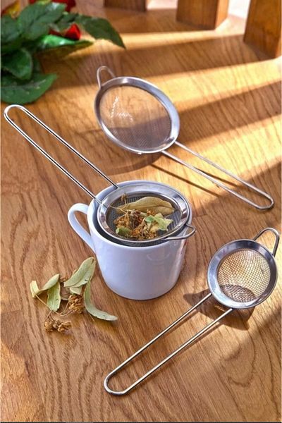 Hilamingo Home 3-Piece Stainless Steel Kitchen-Tea Strainer