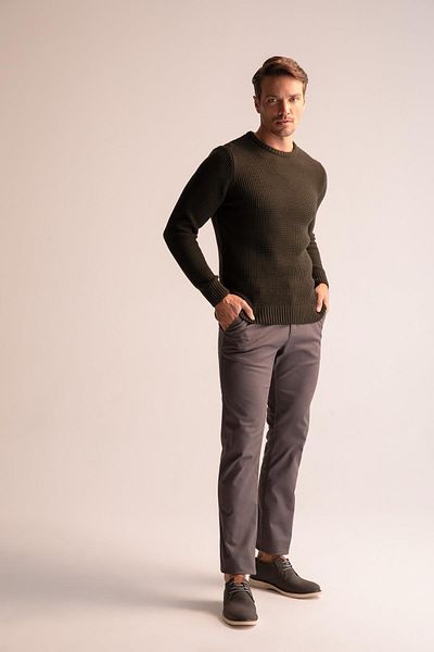 DeFacto Standard Fit Crew Neck Knitwear Sweater
