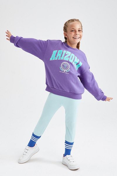 DeFacto Dívčí punčochové kalhoty Slim Fit Basic Capri délky