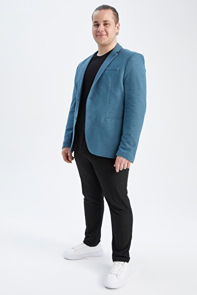 DeFacto Сако с тесен крой с подплата с голям размер