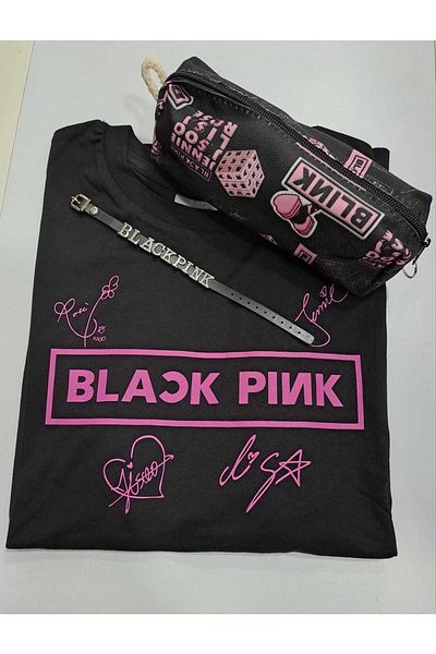 GC GÖKHAN CLUB Blackpink Unisex T-shirt Θήκη στυλό Βραχιόλι Συνδυασμός