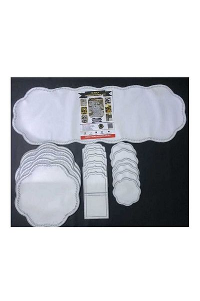 HİFA Set de serviciu și alergător american pentru 8 persoane (25 bucăți) (rotund)