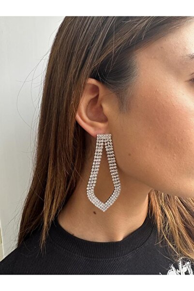 Everglow Jewelry أقراط بتصميم قطرة الماء من حجر الكريستال الفاخر