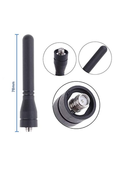 Genel Markalar 2.15db Anten Sf20 400-470mhz Sma Dişi Rf Kablosuz Haberleşme Telsiz Baofeng Bf-888s Uyumlu