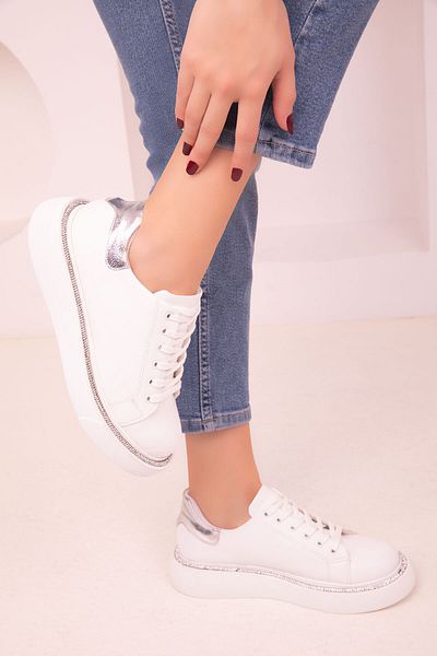 SOHO Women's White Sneakers 17737