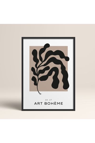 HOMEPACK Pictură de artă abstractă modernă, boemă, liniară, înrămată