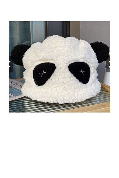 MİSSİNG Panda Fleece Plush Beanie Winter