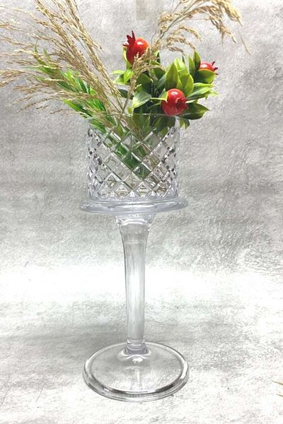 Jenisa Handmade Gözde Cage Model Standing Presentation Holder 10x30 Cm