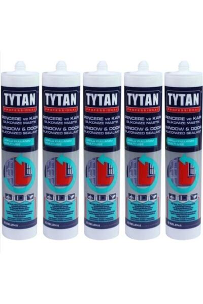 TYTAN Beyaz Silikonize Mastik 500 Gr ( 5 Adet )