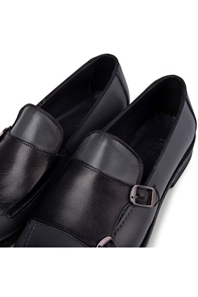 Ducavelli Double Hakiki Deri Erkek Loafer Klasik Makosen Ayakkabı