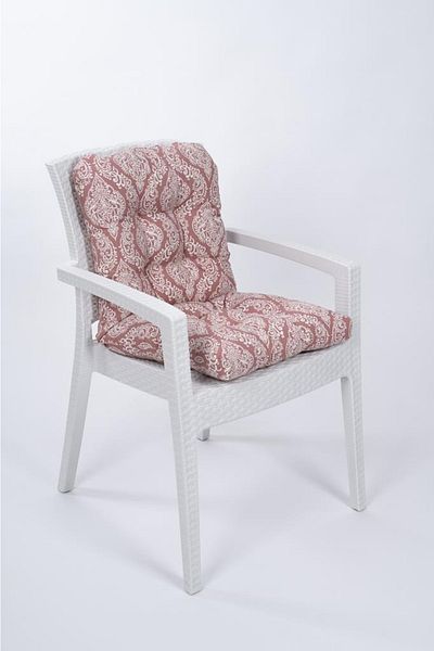 ALTINPAMUK Neva Pofidik Damaks Pudra Perna pentru scaun cu spatar cu siret cusut special, 44x88 cm