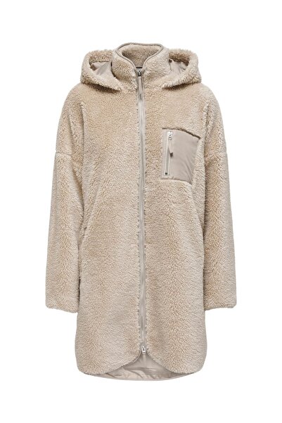 ONLY Γυναικείο Σακάκι Sherpa 15230461 Onlsascha CC OTW Stone