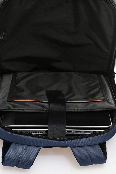 Fossil 7001 Χαρτοφύλακας Τσάντα Laptop Business Backpack Navy Blue