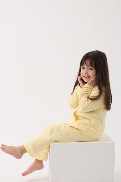 lets be friends Organik Muslin Pijama Takımı (sarı)