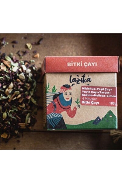 LAZİKA 4 Mevsim Bitki Çayı, Detox Çayı 100gr, Doğal