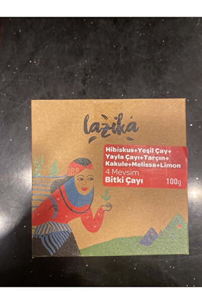 LAZİKA 4 Mevsim Bitki Çayı, Detox Çayı 100gr, Doğal