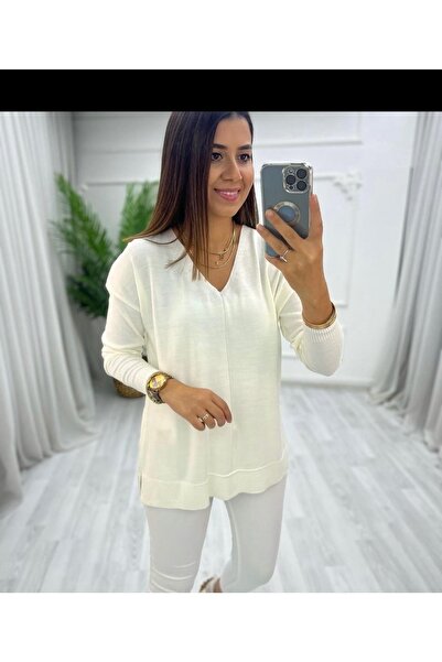 sasso young Sasssoyoung V-подібний виріз, однотонна блузка