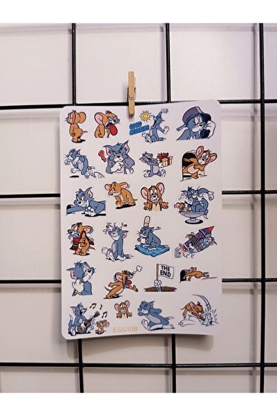 EyER Shoping Tom Ve Jerry Sticker Etiket