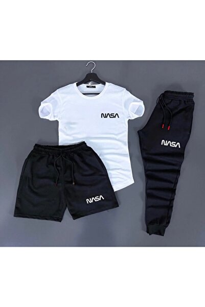 NewCabin Унісекс літня футболка з принтом Nasa Сорт нижньої білизни комплект ...