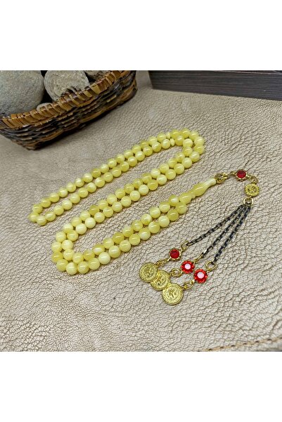 Selderesi 99lu Beyrut Toz Kehribar Namaz Dua Zikir Tesbihi 6mm 99 Lu Tespih