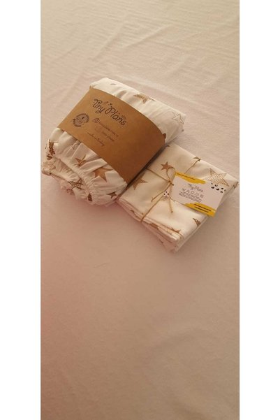 tiny plans Lastikli Bebek Çarşaf - Yastık Kılıfı Takımı 70x120 Cm