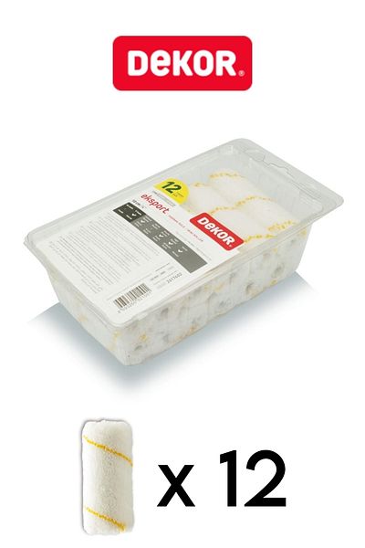 Dekor Export 10cm Heater Roller Refill 12 Pack Multi Pack Original Product