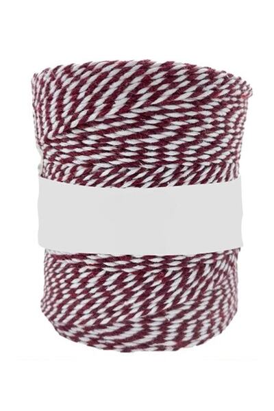 yfhobi 10 Metre- Bordo-beyaz, Güven, Cesurluk, Marteniçka Ipi, Bileklik Takı ...