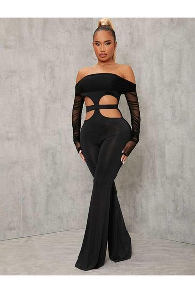 MAYHOŞ BUTİK Strapless Women's Tulle Jumpsuit