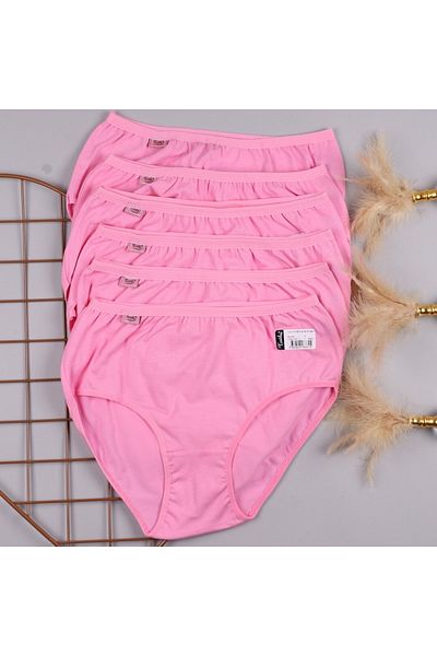 Pidora Textil Ψηλόμεση 6 τεμαχίων 100% βαμβακερό εσώρουχο Bato - Λεπτό ελαστικό