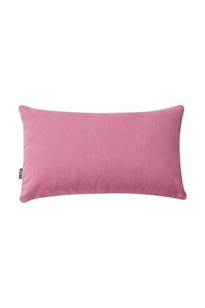 TOSHE Pink Single Linen Woven Throw Pillow Cover, Decorative Throw Pillow