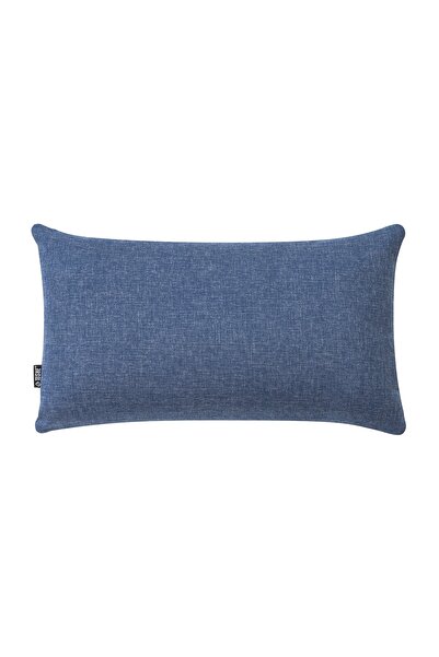 TOSHE Sky Blue Single Linen Woven Throw Pillow Cover, Decorative Throw Pillow