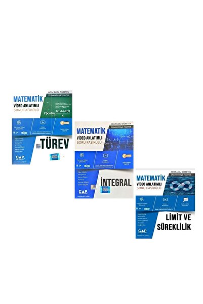 Genel Markalar Çap Yayınları Limit Türev Ve Integral Fasikülleri Seti 3 Kitap
