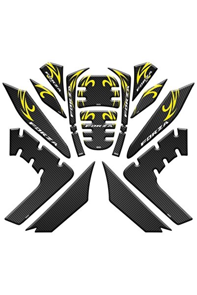 Gogo Honda Forza 2021 - 2022 Uyumlu Tank Pad Set 007