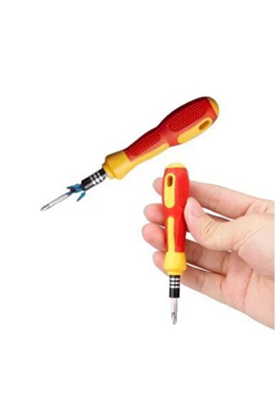 RAMDET 31 Parça Hassas Tornavida Seti Bits Uç Seti Metal Başlık Kauççuk Yumurta Tornavida Seti