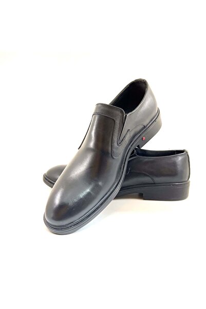 New Optimal Pieno 110 Μαύρα Ανδρικά Δερμάτινα Παπούτσια Casual - Μαύρα
