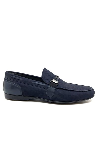 Fosco Men's Navy Blue Nubuck Casual Shoes 2076 49 44