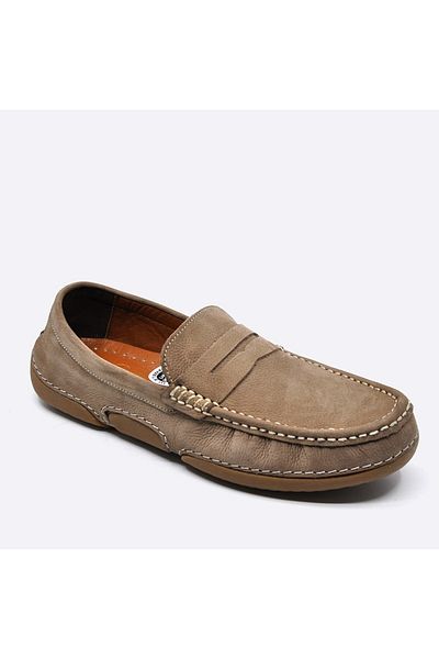 Fosco Nubuck Leather Loafer Casual Shoes Sand 9844 117