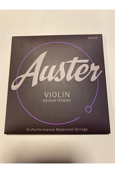 Auster 4 Pieces Violin String Set + Silencer