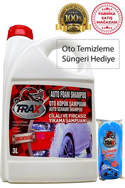 ARACINIZ İÇİN EN İYİSİ T-RAX Konsantre Cilalı Ve Fırçasız Oto Yıkama Köpüklü ...